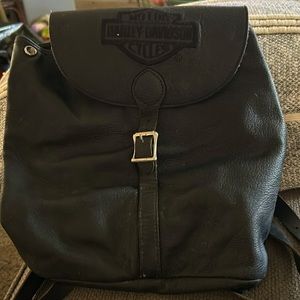 Harley Davidson Leather Women’s Backpack/Purse